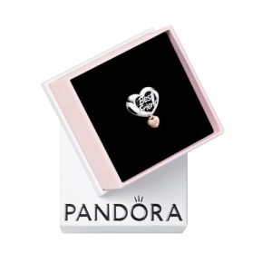 Love You Best Friend Heart Charm - Compatible Moments - Gift for Her - Made with Sterling Silver Rose - with Gift Box